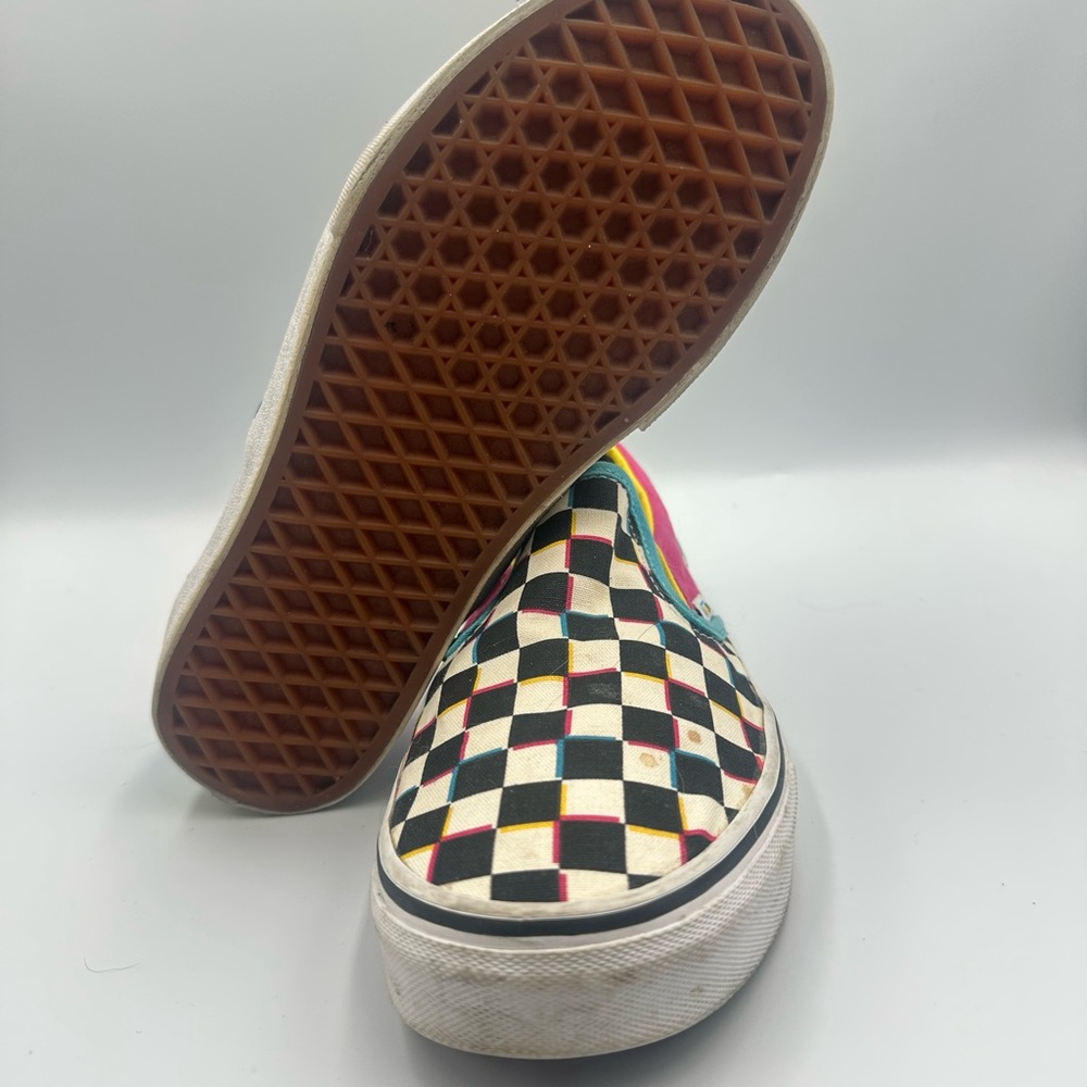 Vans Slip On Checkerboard Multicolor Unisex Y2K Retro Skate Grunge | M6 W7.5 - Picture 5 of 12